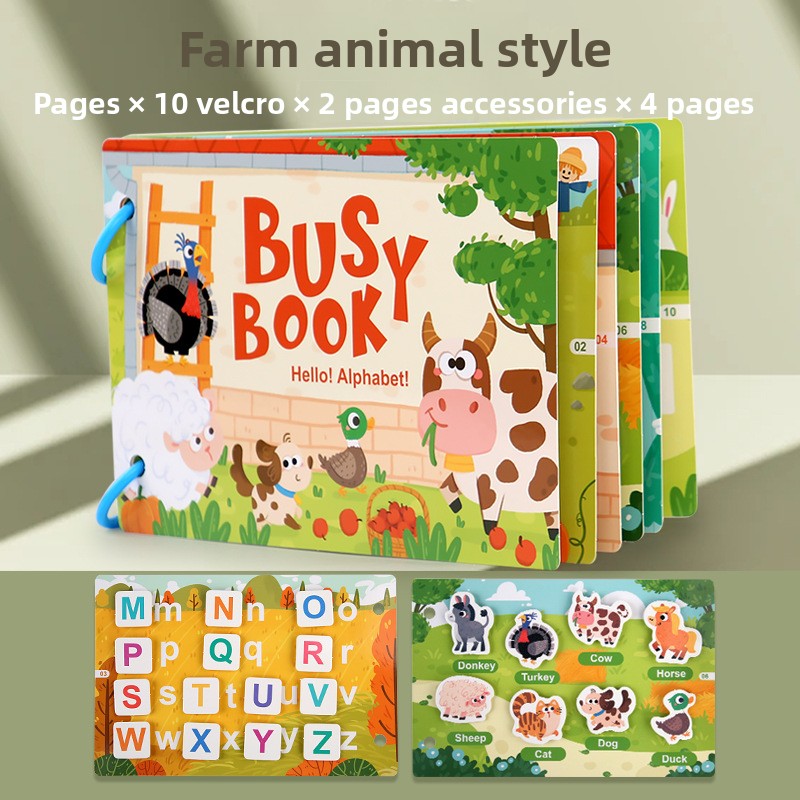 Early Education Busy Book Cognitive Puzzle